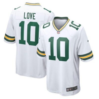 Jordan Love Green Bay Packers Game Jersey – White