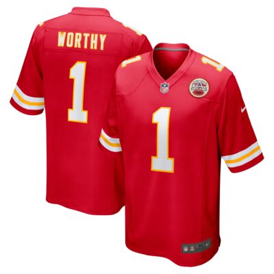 Xavier Worthy Kansas City Chiefs 2024 Football Draft First Round Pick Player Game Jersey - Red